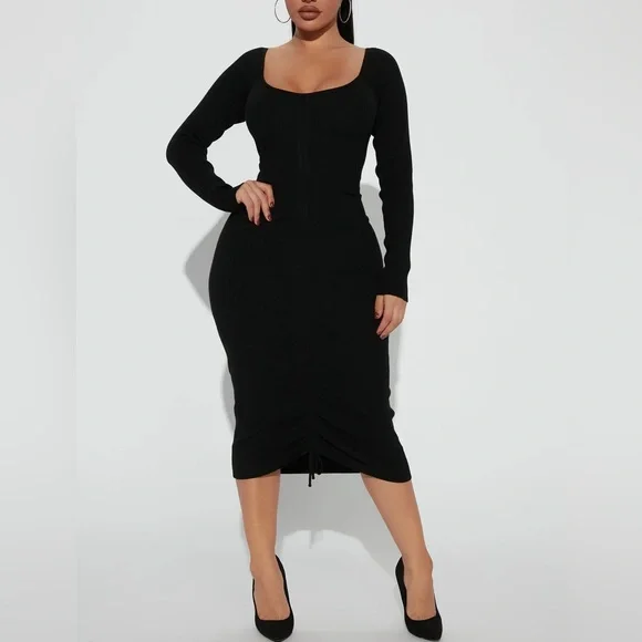 Fashion Nova | Dresses | Fashion Nova For The Weekend Sweater Midi Dress |  Poshmark